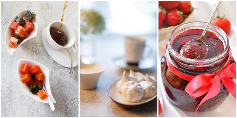 Zulässige Süßigkeiten gegen Gicht sind Marmelade, Marshmallows und Konfitüre. 